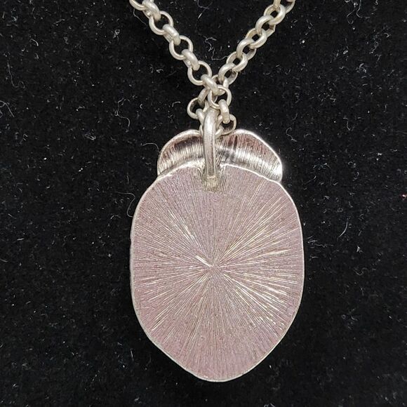 AEO Faux Turquoise Silver Tone Necklace - Picture 4 of 7